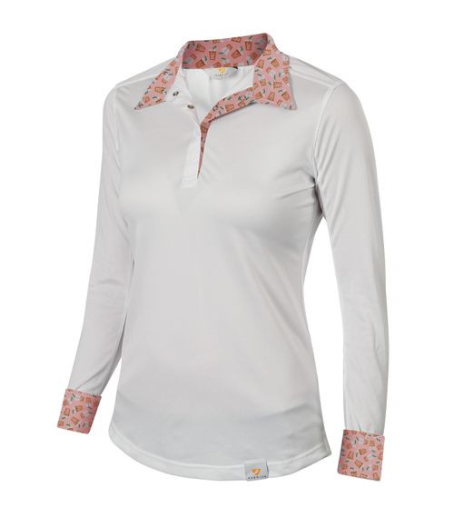 Shires Aubrion Women's Equestrian Style Shirt - Iced Coffee