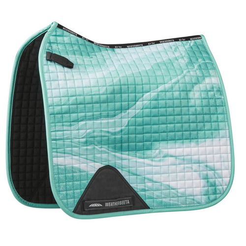 Weatherbeeta Prime Marble Dressage Saddle Pad - Turquoise Swirl