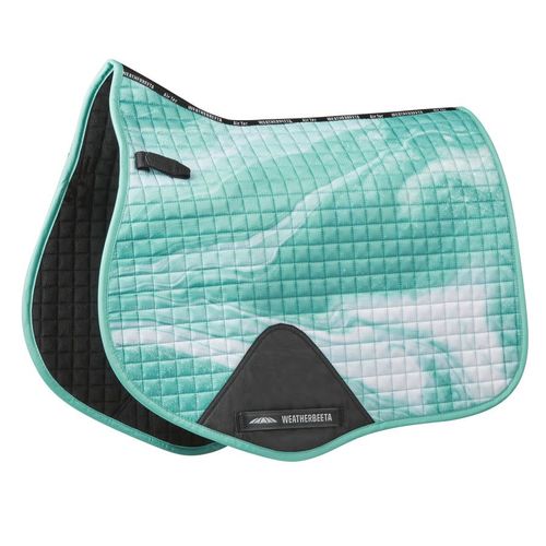 Weatherbeeta Prime Marble All Purpose Saddle Pad - Turquoise Swirl