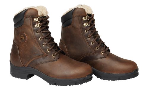 OPEN BOX: Mountain Horse Women's Snowy River Winter Lace Paddock Boot - 9 - Brown