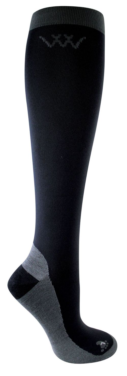 Woof Wear Competition Sock  2 Pairs - Black/Grey