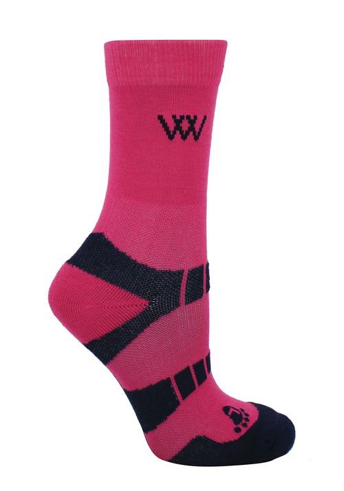 Woof Wear Short Bamboo Sock 2 Pairs - Pink/Navy