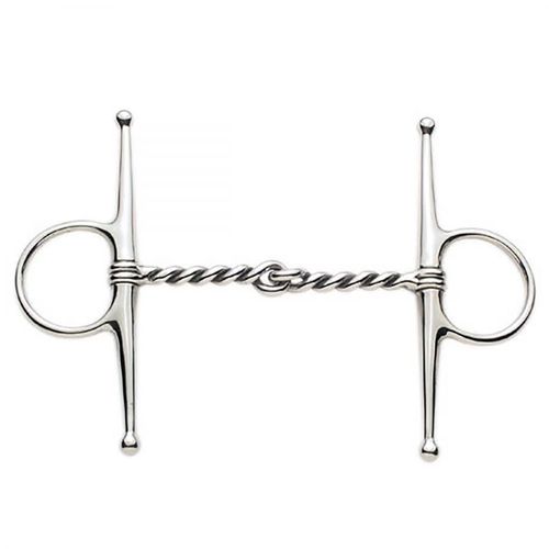 Korsteel Stainless Steel Twisted Wire Full Cheek Snaffle Bit