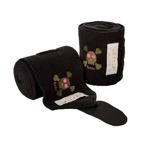 Lettia Embroidered Polo Wraps - Skull Design