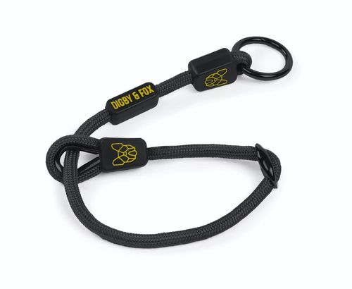 OPEN BOX: Digby & Fox Rope Slip Collar - Small - Black