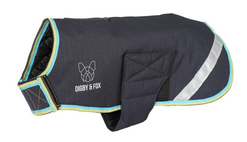OPEN BOX: Digby & Fox Waterproof Dog Coat - Large - Gray