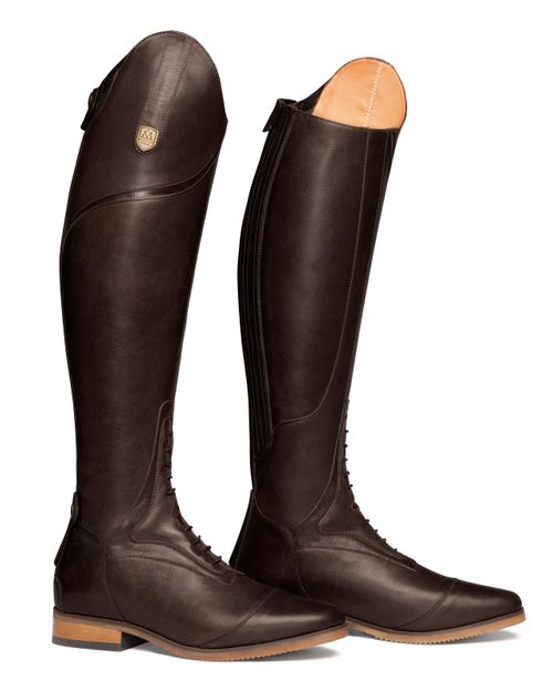 OPENBOX: Mountain Horse Women's Sovereign Field Boot - 11 X Wide Regular - Dark Brown