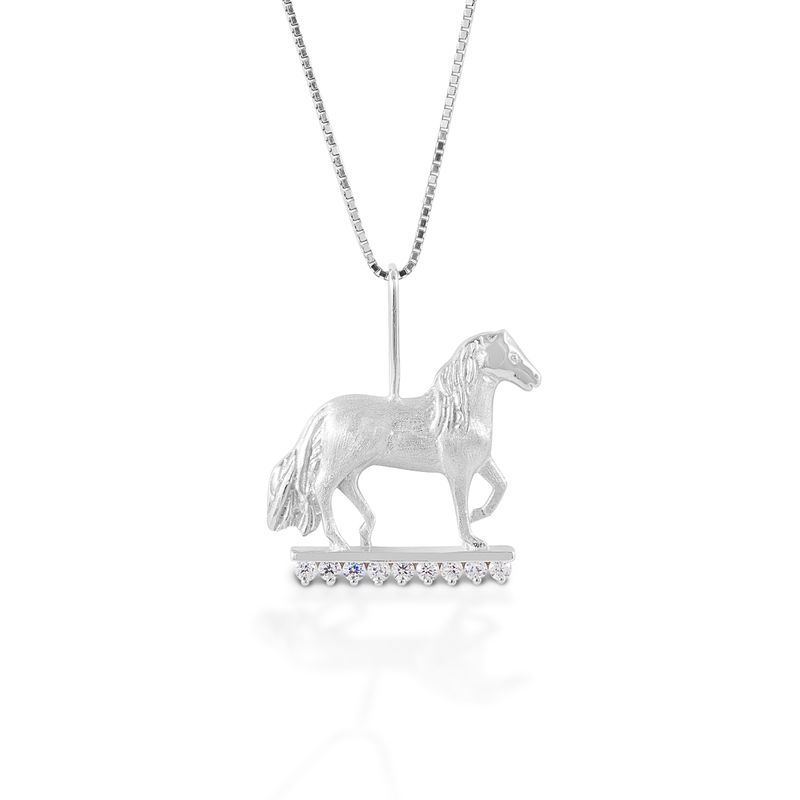 OVERSTOCK: Stone Paso Fino Pendant - One Size - Sterling Silver