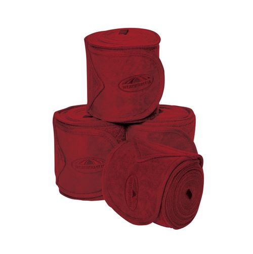 OPENBOX: Weatherbeeta Fleece Bandage 4 Pack - 3.5m - Maroon
