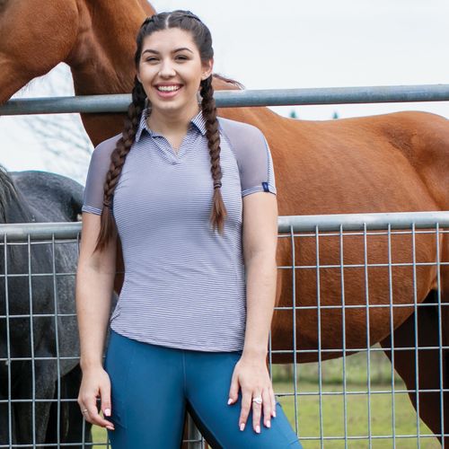 OPENBOX: Irideon Women's Air-Tech Polo Shirt - X Small - Dove Grey