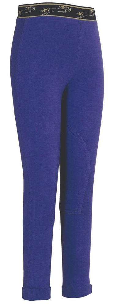 BARGAIN BARN: TuffRider Kids' Cotton Schooler Jodhpurs - 8 Regular - Deep Purple