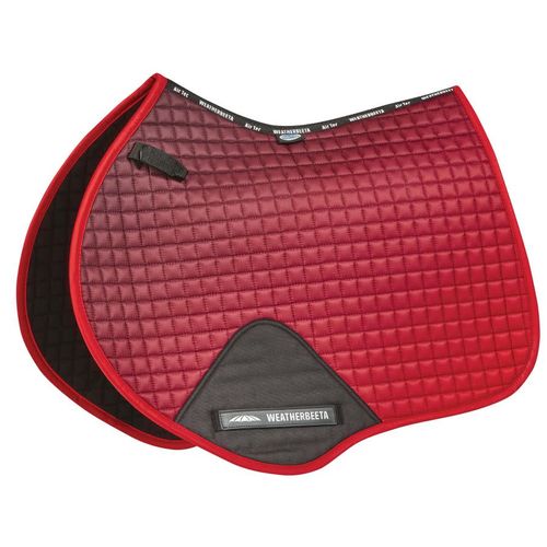 Weatherbeeta Prime Ombre Jump Shaped Saddle Pad - Red