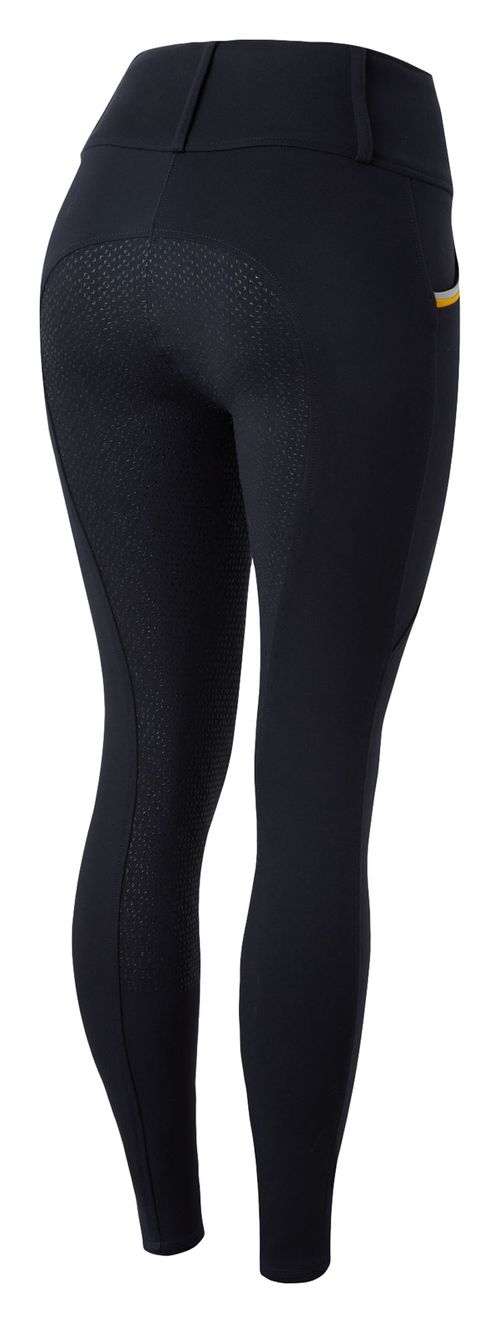 Horze Women's Lucinda High Waist Full Seat Tights - Dark Navy