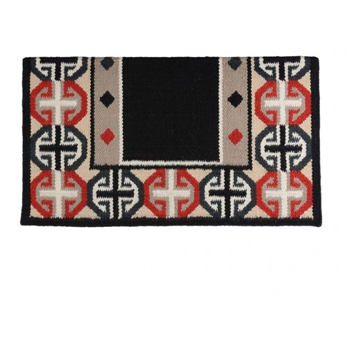 READY TO SHIP: Western Rawhide Country Legend Crosses New Zealand Wool Standard Show Blanket - 38in x 34in - Red/White/Tan