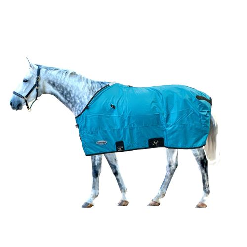 OVERSTOCK: Western Rawhide Country Legend 420D Diamond Ripstop Waterproof Stable Sheet - 82 - Turquoise