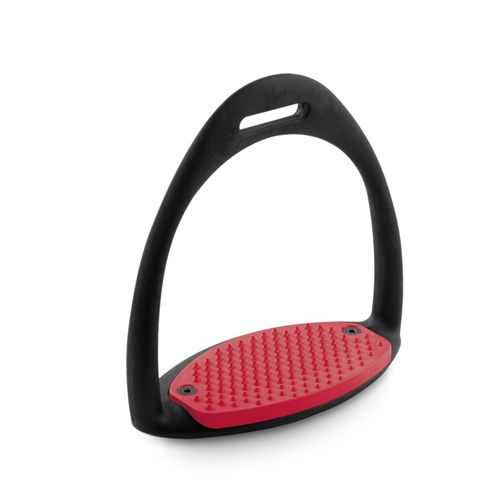 Royal Rider Easy Stirrups - Black/Red Pad