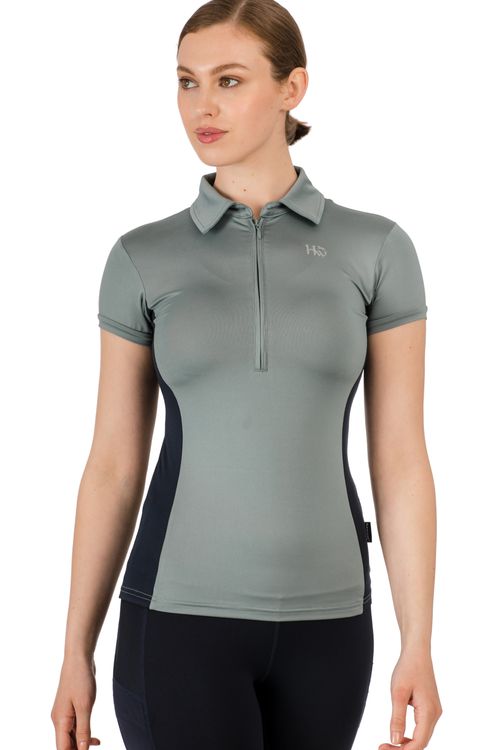 READY TO SHIP: Horseware Women's Orla Technical Polo - Medium - Stormy Sea