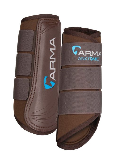 OVERSTOCK: Shires ARMA Neoprene Brushing Boots - Horse - Brown