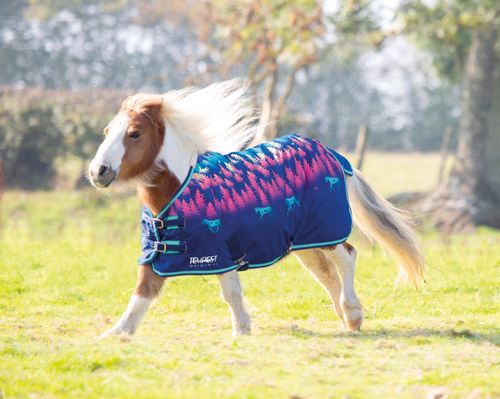 Shires Highlander Mini Turnout - Navy Forest