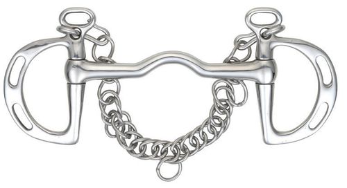 Shires Slotted Cheek Port Mouth Kimberwick Bit