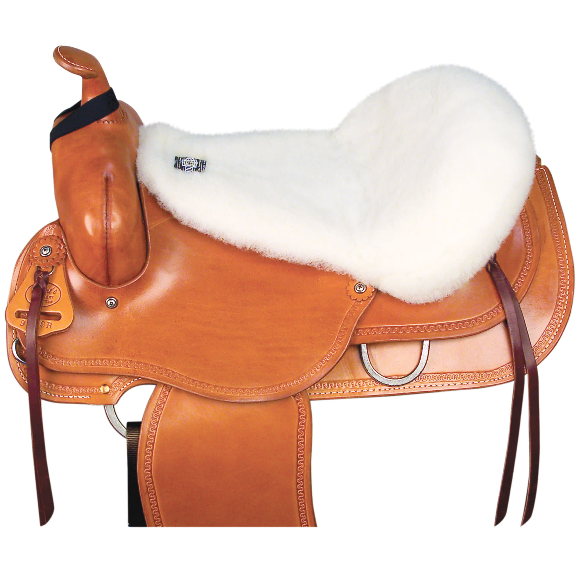 WoolBack Western Seat Saver Natural WoolBack180187Cream Tack