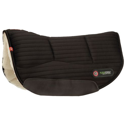 T3 WoolBack FlexForm Round Skirt Pad w/Shims - Black