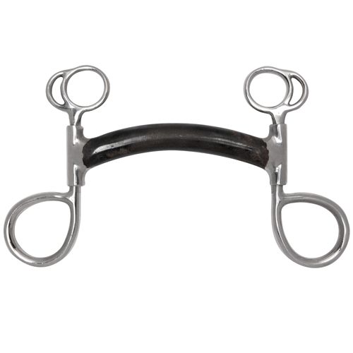 Toklat Black Steel Mullen Mouth Swivel Bumper Bit
