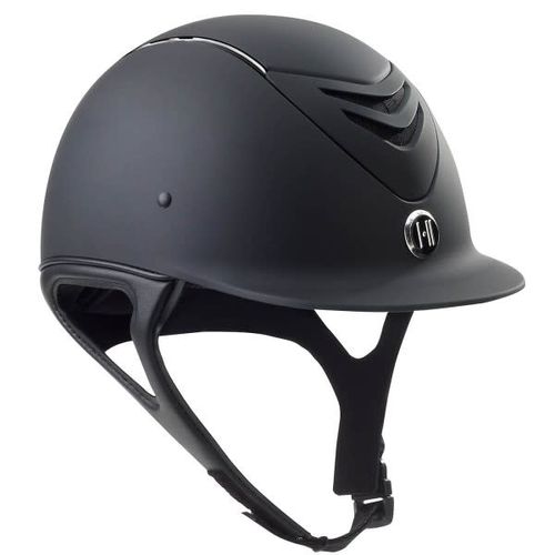 OVERSTOCK: One K MIPS CCS Helmet - Medium Long Oval - Black Matte/Chrome