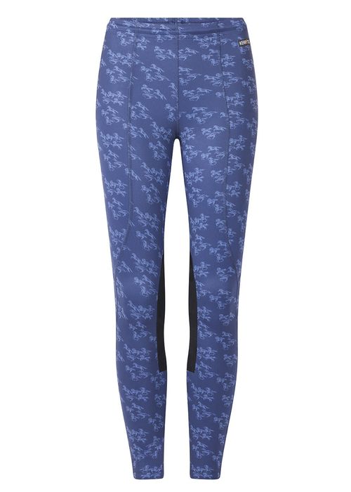 Kerrits Kids' Knee Patch Performance Tights - Ink Mini Run Free