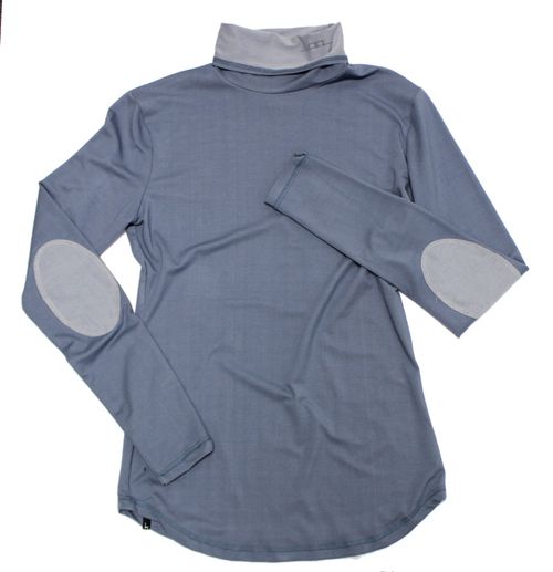 Alessandro Albanese Women's Novara Poloneck Shirt - Blue Ink