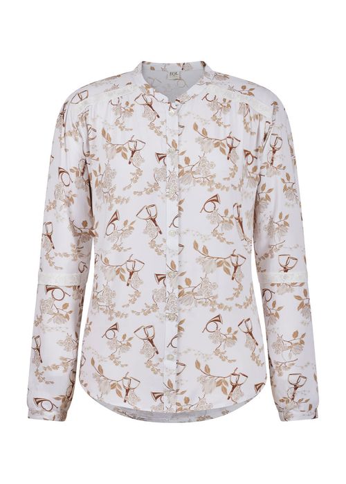 EQL Women's Olivia Ecovero Top - White Hunt Floral
