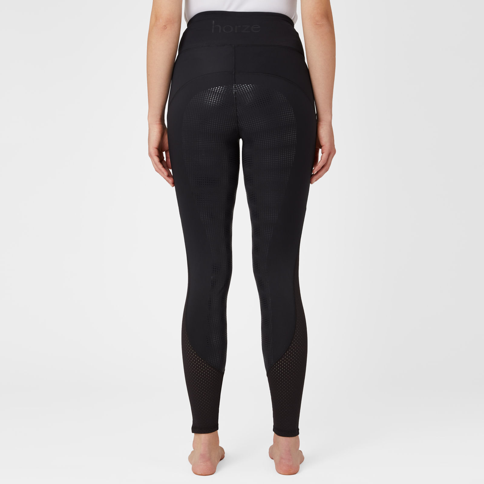 BARGAIN BARN Women's Danica High Waist Tights with Mesh Insert 34