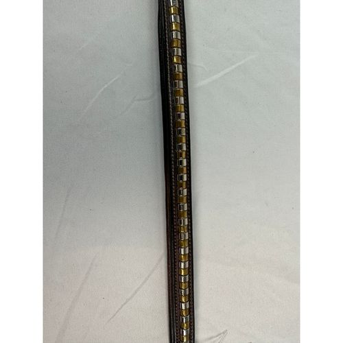 Fair: Nunn Finer Browband Classic Clincher two toned silver and gold - Cob - Brown