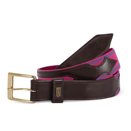 Tredstep Flex Belt - Havana Brown/Pink