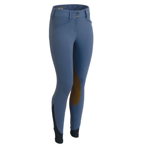 Tredstep Women's Hunter Pro Knee Patch Breeches - Dolphin Blue