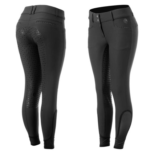 Equinavia Women's Victoria Silicone Full Seat Breeches - Black/Black