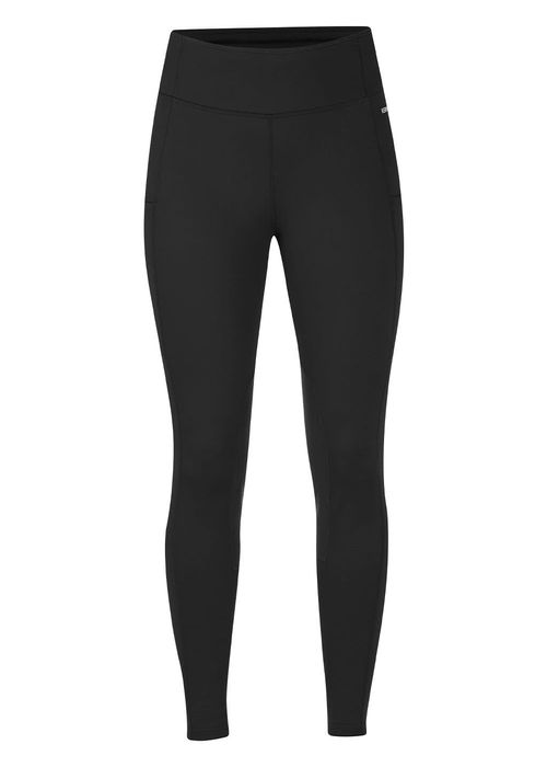 Kerrits Women's Fleece Lite II Knee Patch Tights - Black Solid