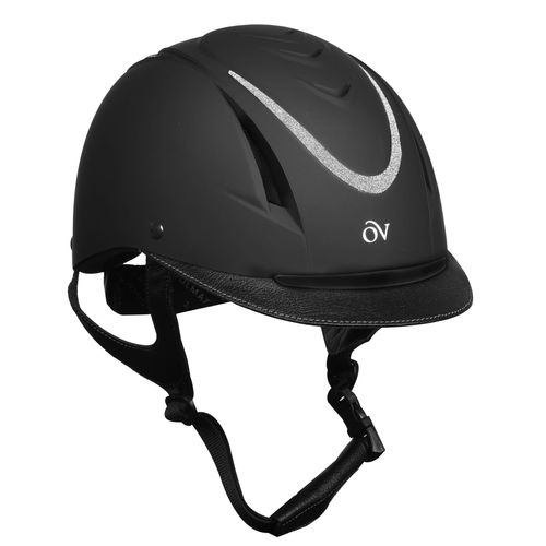 Ovation Z-6 Glitz II Helmet - Black Glitter Silver
