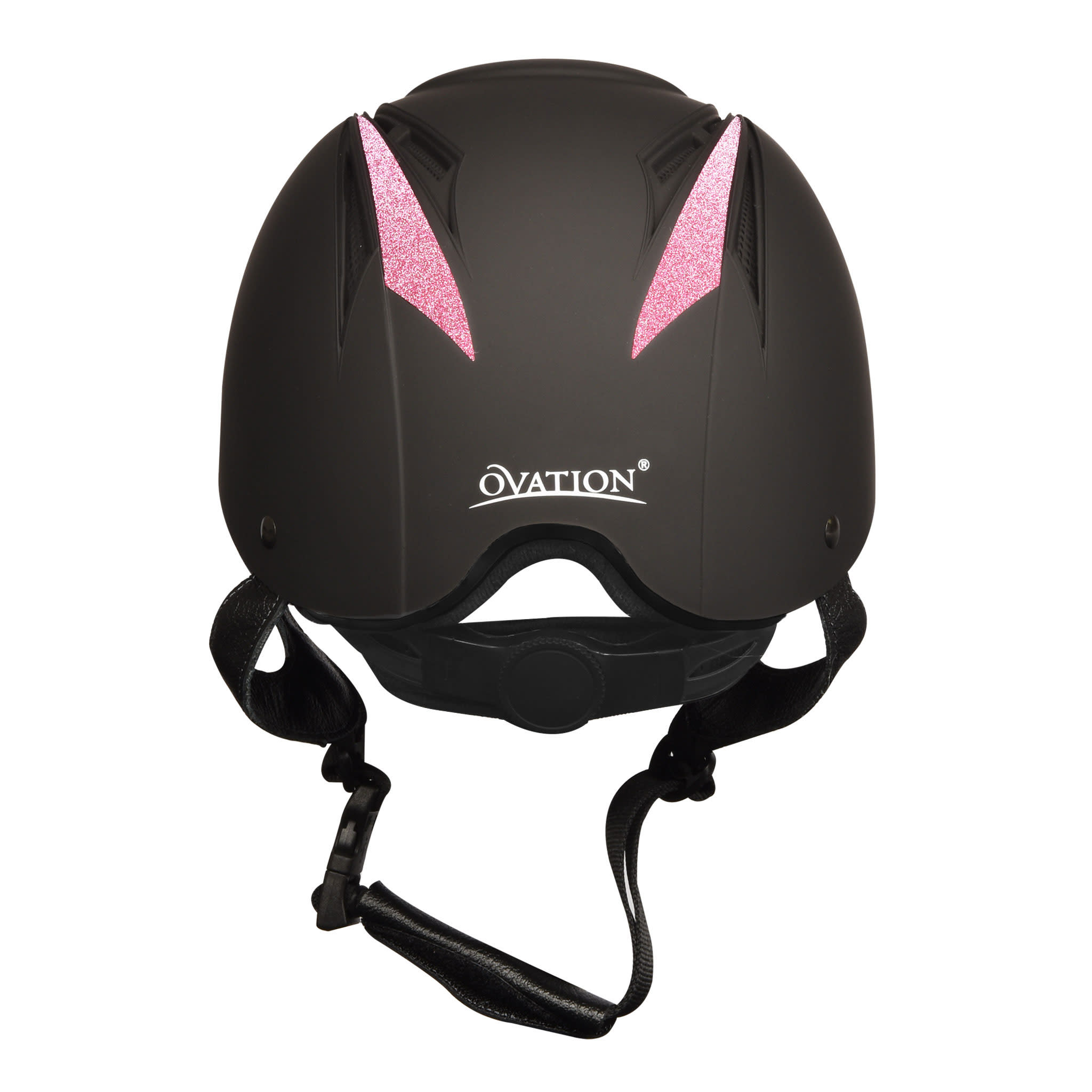 Ovation Z-6 Glitz II Helmet - Black Glitter Pink - Ovation
