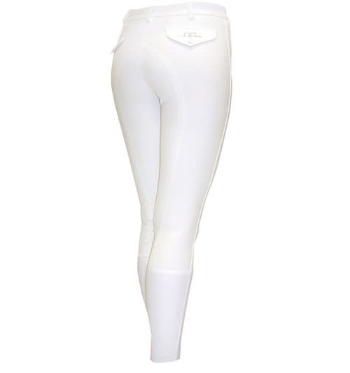 READY TO SHIP: Alessandro Albanese Women's Athens Knee Patch Breeches - 46 - White