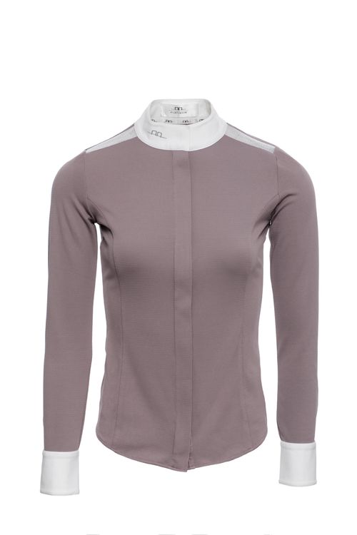READY TO SHIP: Alessandro Albanese Women's CleanCool Fresh Competition Shirt - X Small - Antique Plum