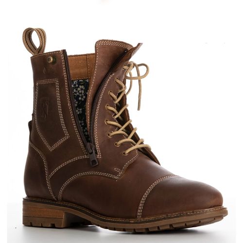 READY TO SHIP: Tredstep Spirit Side Zip Short Country Boot - 43 - Mahogany