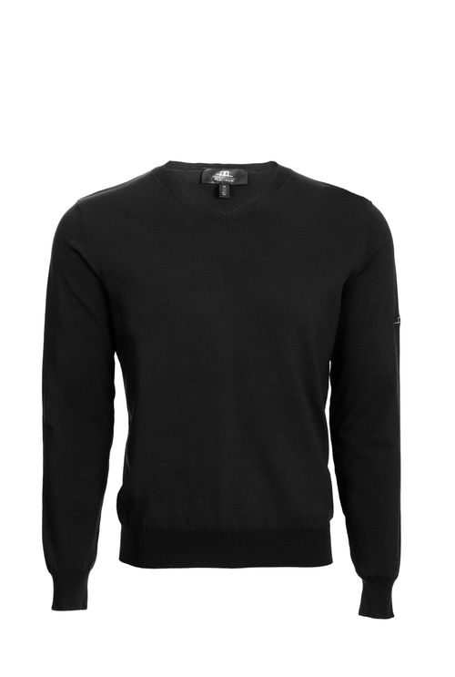 READY TO SHIP: Alessandro Albanese Men's Classic Light Sweater - Large - Black