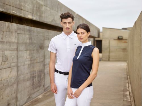 READY TO SHIP: Alessandro Albanese Men's CleanCool Short Sleeve Competition Shirt - X Large - White