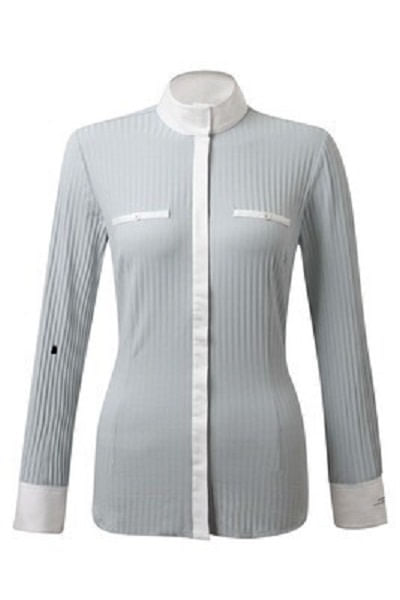 READY TO SHIP: Alessandro Albanese Women's Aurora Competition Shirt - Medium - Grey