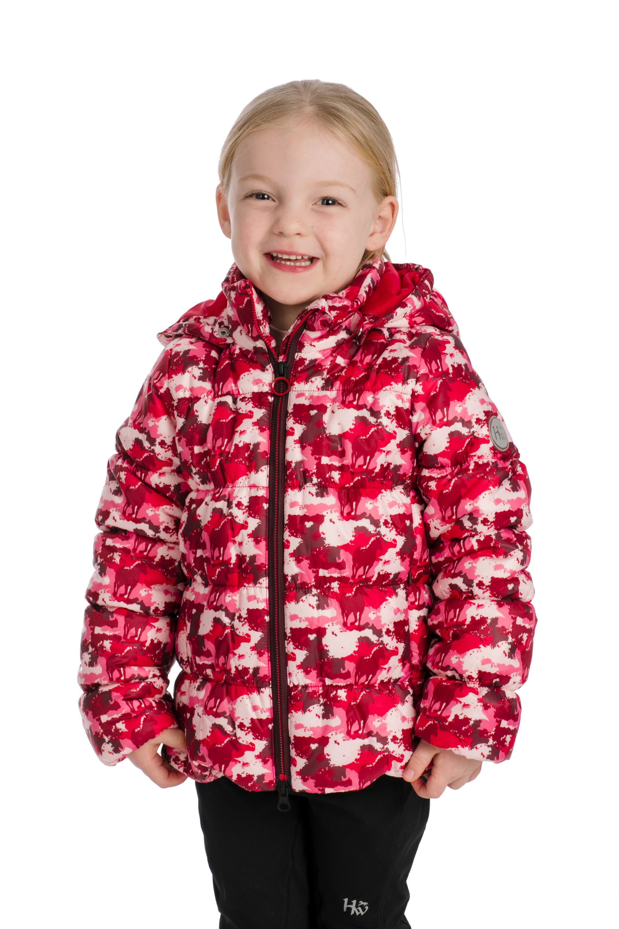 READY TO SHIP Kids' Quilted Jacket 34 years Horse Camo Print