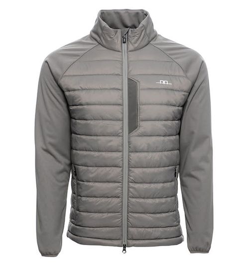 READY TO SHIP: Alessandro Albanese Men's Gubbio Padded Fleece - Medium - Taupe