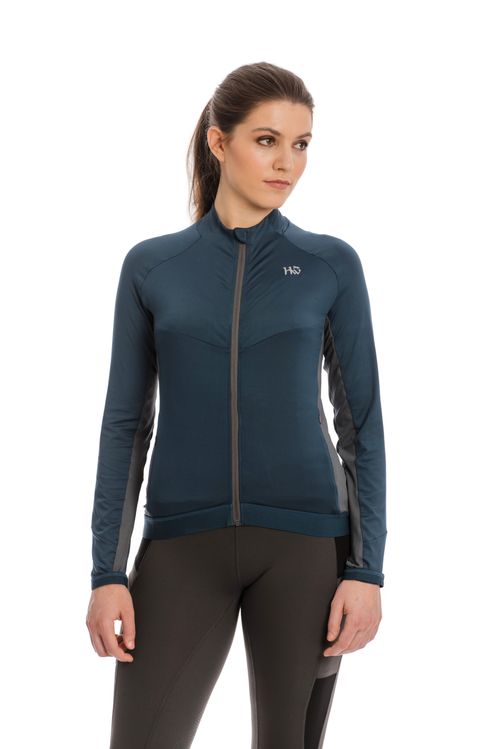 READY TO SHIP: Horseware Women's Lana Technical Full Zip Top - Small - Navy/Charcoal