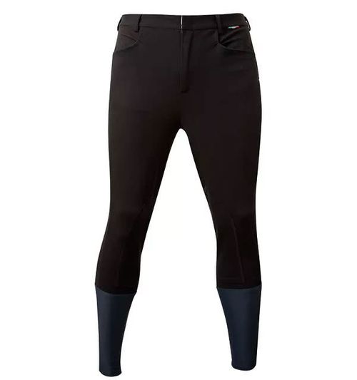 READY TO SHIP: Alessandro Albanese Men's Sidney Knee Patch Breeches - 54 - Charcoal
