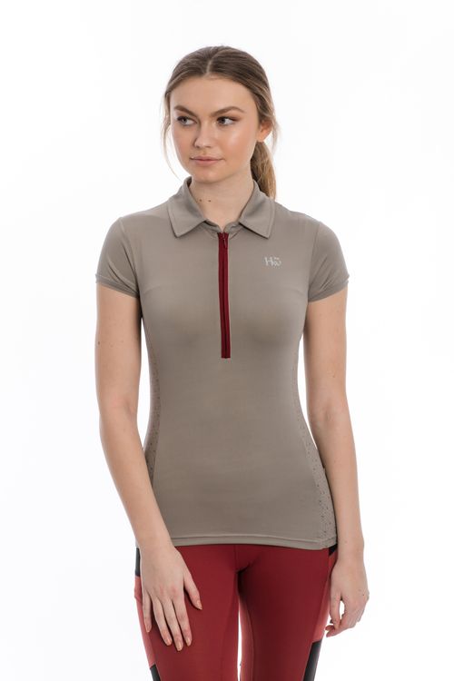 READY TO SHIP: Horseware Women's Orla Technical Polo - X Small - Silver Cloud